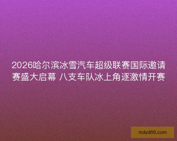 2026哈尔滨冰雪汽车超级联赛国际邀请赛盛大启幕 八支车队冰上角逐激情开赛